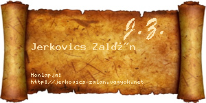 Jerkovics Zalán névjegykártya