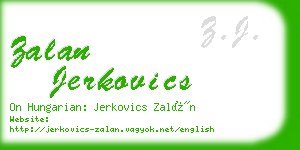 zalan jerkovics business card